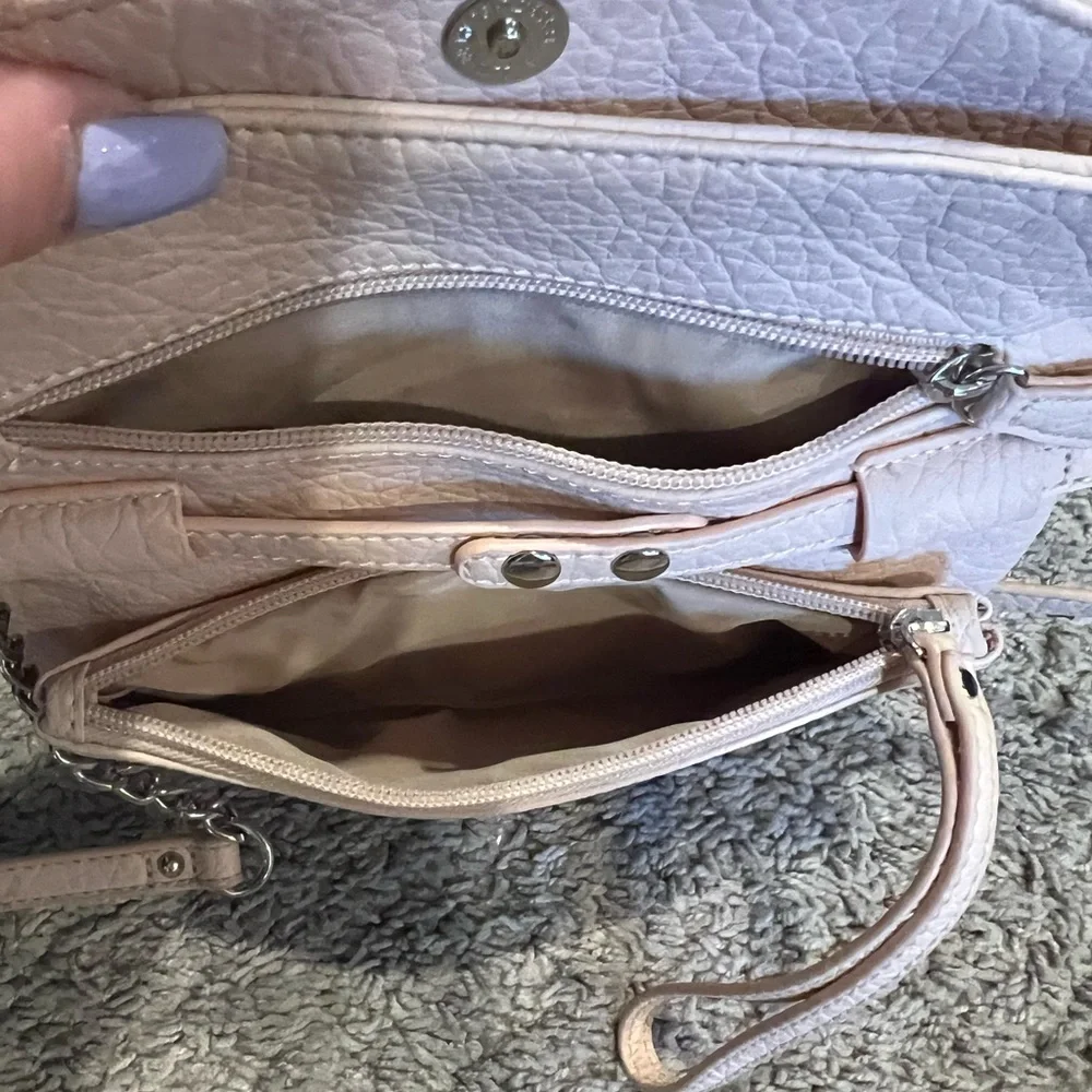 Nine West Crossbody Bag light pink in color - Picture 6 of 10